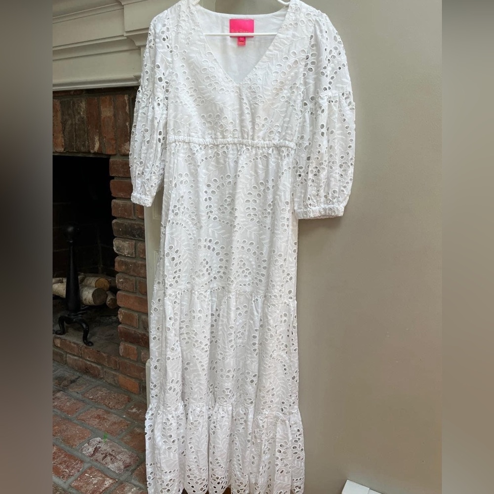 Lilly Pulitzer Breanne Eyelet Dress - size 2